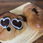 パンだ - 料理写真:パンダさん(180円)＆安納芋あんぱんパン(140円)