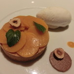 ラ ターブル ドゥ ジョエル・ロブション - マンゴーのタルトレット。