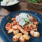 宮川橋もつ肉店 - コブクロ刺し　３６０円✨