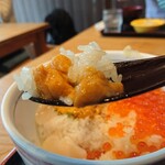 女川海の膳ニューこのり - 三色丼(2020.08)