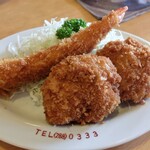Tonkatsu Ryuu - ミックスフライ定食※みそ汁付き