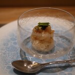 銀座 大石 - 白えびのマデラ酒漬け