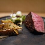 銀座 大石 - 飛騨牛ランプの炭火焼き