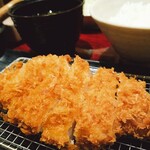 Tonkatsu Shinjuku Saboten Sendai Serubate Rasuten - 熟成三元麦豚ロースカツ御膳。