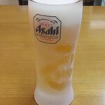 お好み焼き　ちゃくら - ドリンク写真:生ビール中(税込)550円 (2020.07.28)