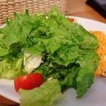 喫茶ビジュゥ - ビネグレットサラダ+キャロットラペ（１２年６月ランチ）