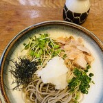 炭と蕎麦と酒 今なら - ⚫︎冷や冷やおろしぶっかけ♡冷たくて美味しい♡