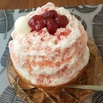 アトリエ ビブリ - 苺&レアチーズかき氷