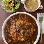 La ・Tour - 「牛スジ肉のオムハヤシライス」@1000(税込)