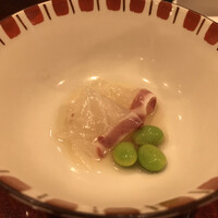 鮨 かの - 明石の鯛、煎り酒で