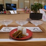 和蔵場 - 日本酒三種飲み比べ　おつまみ付き