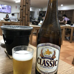 旅館しれとこ村　つくだ荘 - 瓶ビールを頂く