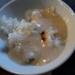 鶴の湯温泉 - おかわりごはんはとろろ飯