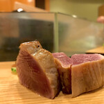 鮨処 多田 - カツオのたたき ステーキ風