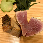 鮨処 多田 - カツオのたたき ステーキ風