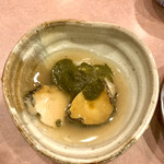 鮨処 多田 - アワビの肝のリゾット風