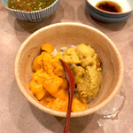 鮨処 多田 - ウニのちょっと丼(利尻 礼文のバフンウニと小樽のムラサキウニ)