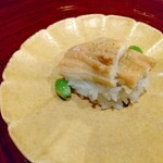 御料理 古川 - 宗像の煮穴子の飯蒸し、新銀杏