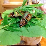 御料理 古川 - 琵琶湖の鮎、炭火焼き