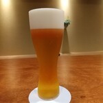 御料理 古川 - この日は生ビールからスタート