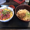 Nakau - 漬けまぐろ鉄火丼(並盛)と担々うどん(並)