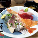 Yaidugokigenshokudousumaruya - 本日の魚河岸丼 1500円