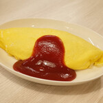 トンテキ食堂8 - オムライス(700円)+チーズイン(100円)