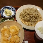 鄙いまとみ - 鱧と海老天丼とそば