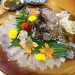 華ぶさ - おこぜの薄造り