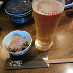 あぶり五六八 - おビール　と　付け出し