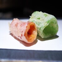 ぎをん 藤 - 二色の万願寺とうがらし。