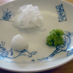 上善庵 - 「せいろそば」薬味