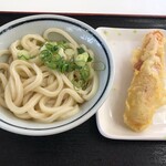 いきいきうどん - かけうどんとちくわ。_2020年8月