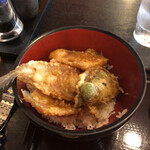 Sobajizakedokoro Tsukasa - ハゼ・キス天丼セット  天丼