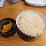 Tenten Yuu - 天セットの御飯と漬物