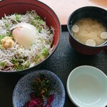 レストラン眺海 - 釜揚げしらす丼 800円