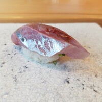 鮨 なんば 日比谷 - 鯵　37℃/20℃