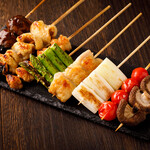 Assortment of 7 types of skewers