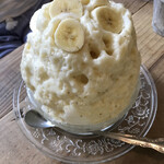 バナナカフェ - バナナミルクかき氷