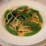 Restaurant Sonetto - スナップエンドウと菜花