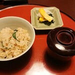 東京 芝 とうふ屋うかい - 鮎ご飯