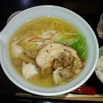 麺処 銀笹 - 塩ラーメン・大盛り　800円＋100円