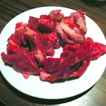和牛焼肉食べ放題 肉屋の台所 - 厚切りカルビ、飯田橋カルビ