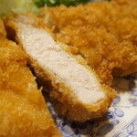 とんかつ ゆたか - ロースかつ断面