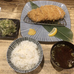 とんかつ 串揚げ 優膳 - ねぎ塩 吟上ロースかつ膳