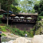 野外テラス 水の音 - こんな絶壁にあります