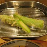 てんぷら 深町 - アスパラ