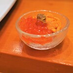 鮨 井上 - 雲丹とイクラ