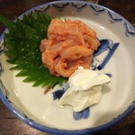 金町製麺 - 塩辛＆クリームチーズ　400円