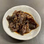 日の出製麺所 - 味付け肉(提供時)